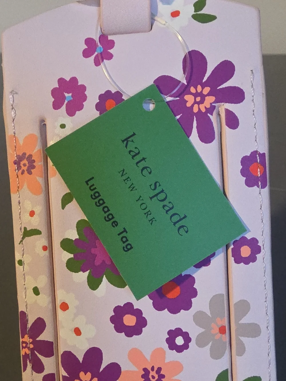 KATE SPADE NEW YORK NWT Pacific Petals Luggage Tag